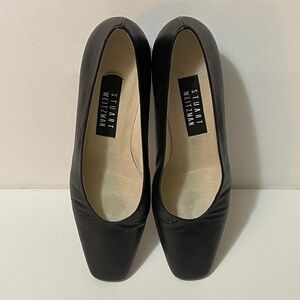 Women's Size 8.5 Stuart Weitzman Classic Black Leather Pumps